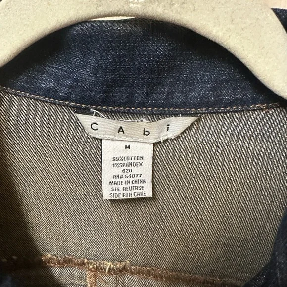 CAbi Blue Jean Jacket with Fringe Detail - Picture 3 of 13